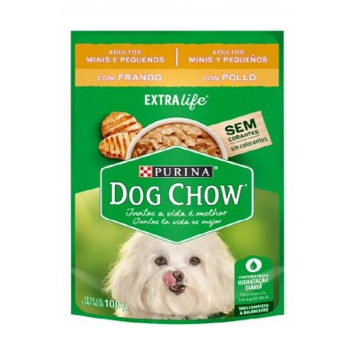 Comida Húmeda Para Perro Dog Chow Adultos Minis Y Pequeños Pollo